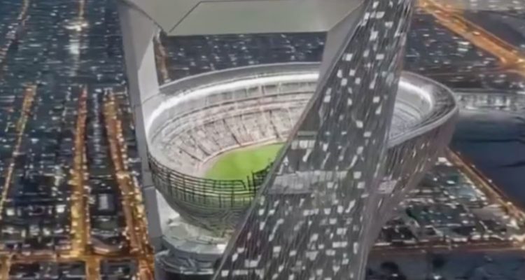 Savdska Arabija navdušuje s predlogom stadiona na vrhu 350-metrskega nebotičnika