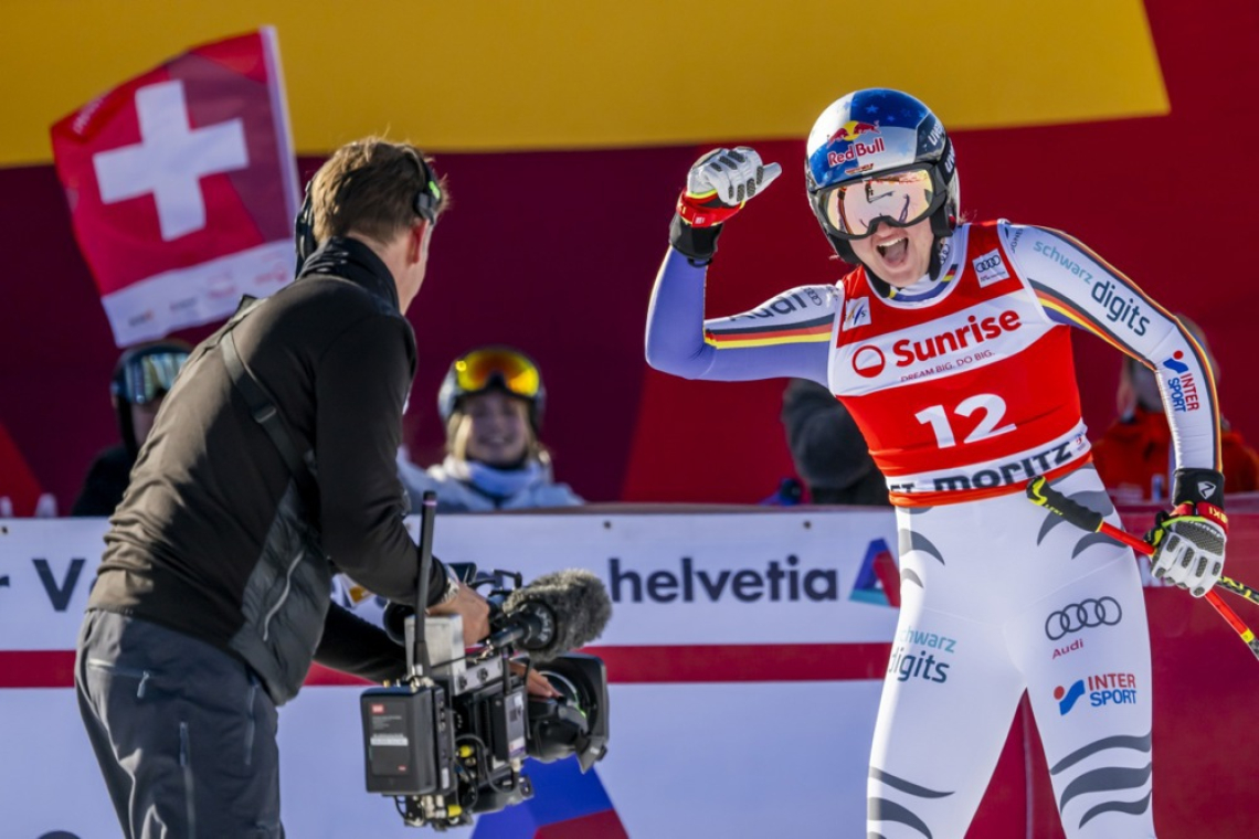 Aicher tokrat v St. Moritzu ugnala Vonn, Štuhec 12.  