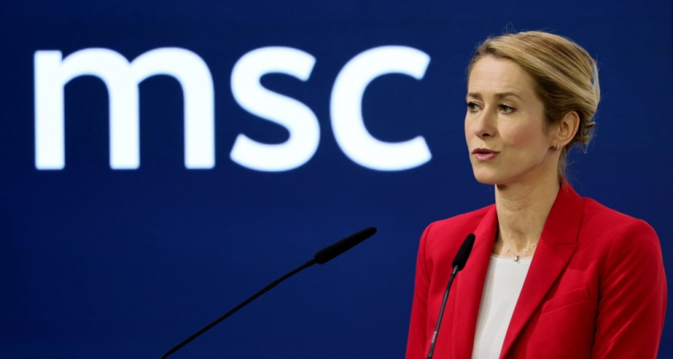 Kaja Kallas v Münchnu o šibkosti Rusije in pogojih za mir