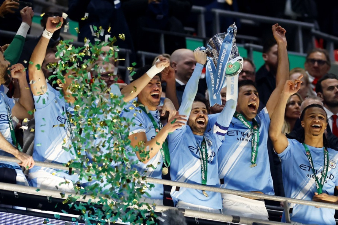 Manchester City po zmagi proti Arsenalu do ligaškega pokala
