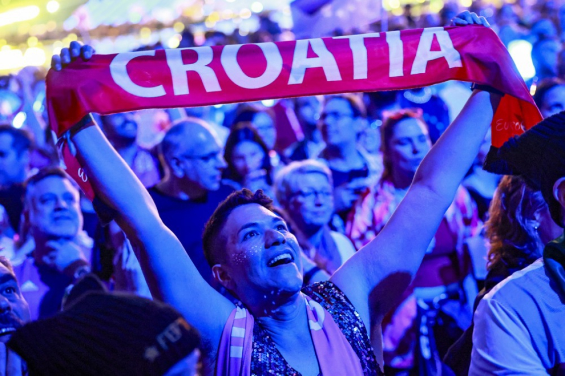 V finale tekmovanja za pesem Evrovizije prvih deset držav