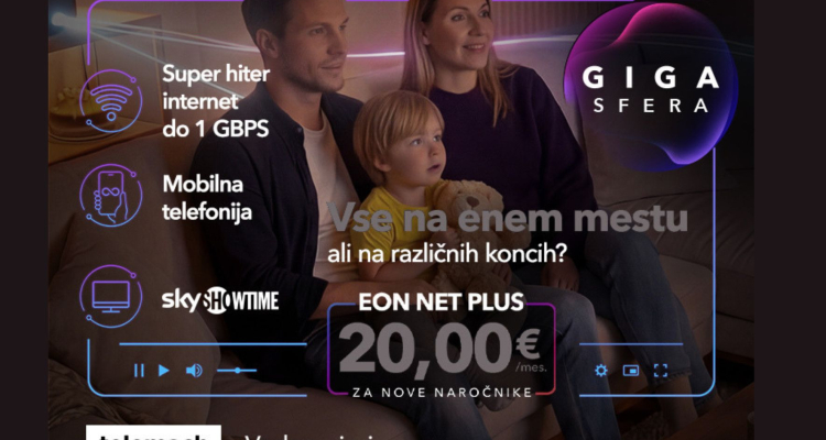 Telemach predstavlja EON Net Plus: vse za sodobno zabavo v enem paketu