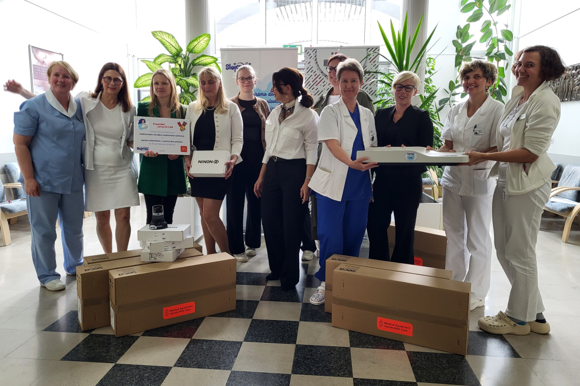McDonald’s in Društvo Slojenčki z novo donacijo za porodnišnice