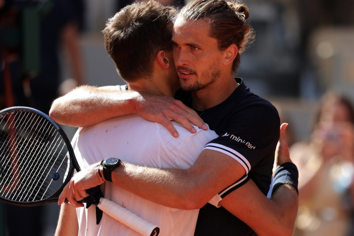 Alexander Zverev in Flavio Cobolli finalista Roland Garrosa